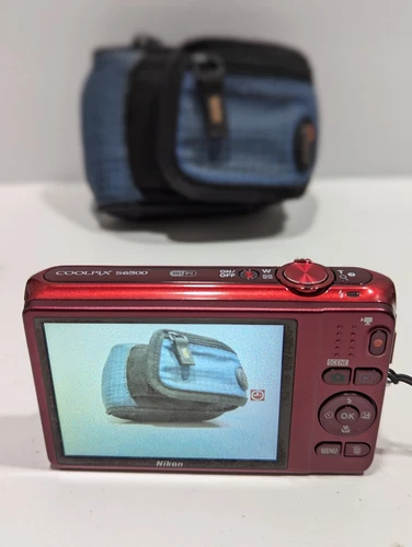 Nikon COOLPIX S6500 16.0MP Red Digital Camera 16MP 12X Zoom Red 100% Working - Picture 9 of 9
