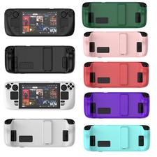 For Steam Deck Handheld Game Console Non-slip Protective Case Cover with Bracket