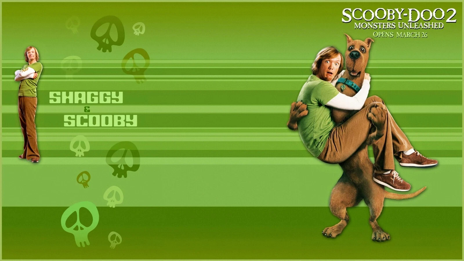 2004 Scooby Doo 2 Monsters Unleashed Movie Poster Sarah Michelle Gellar