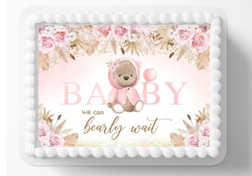 Baby Shower Edible Cake Topper