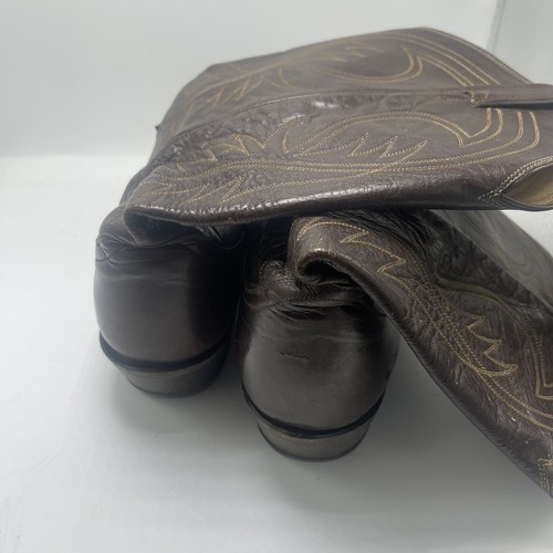 Tony Llama Womens Dark Brown Western Cowboy Boots Size 9.5 H3408 - Picture 3 of 7
