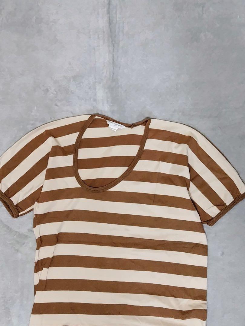 Dries Van Noten Women S Vhtf Twist Stripes Deformation Ringer T