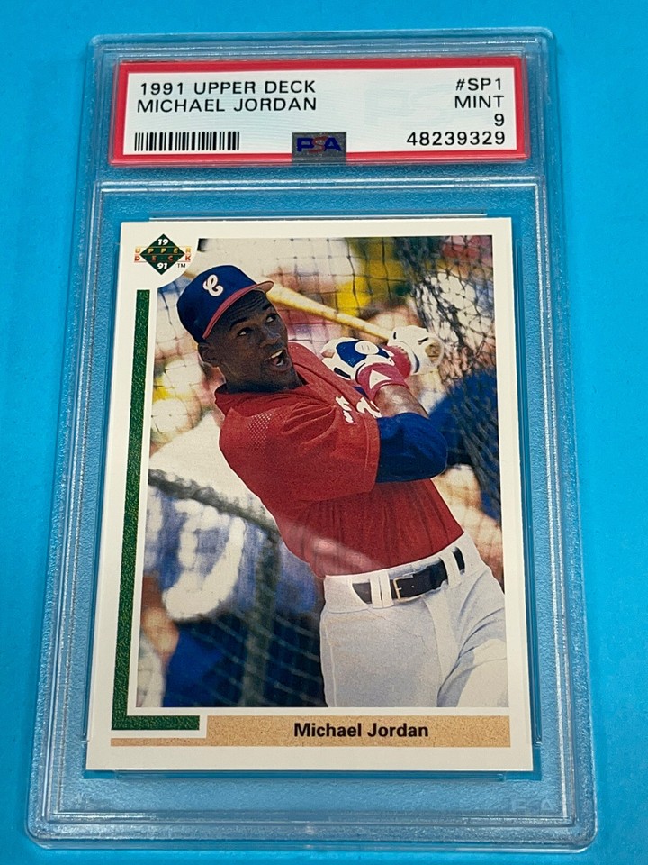 michael-jordan-psa-graded-baseball-rookie-card-1991-upper-deck-sp1