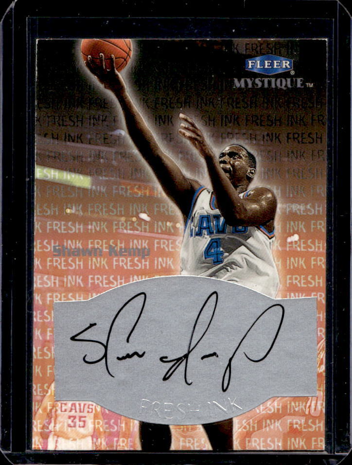 1999-00 Fleer Mystique Shawn Kemp Fresh Ink Auto #NNO