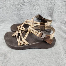 Chaco Shoes Womens Size 7 ZX2 Brown Toe Loop Double Strap Vibram Sandals *Read*