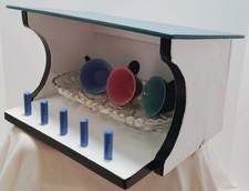 Bird Feeder, Wood and Glass Custom Original