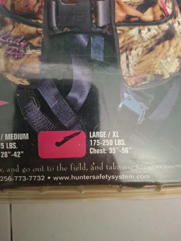 Lady Pro Series Mossy Oak Break Up Infinity Large/XL Hunter Safety System... - Image 2 of 4