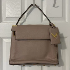 Valentino Garavani Shoulder Bag in Natural Leather