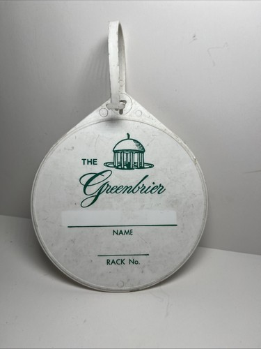 Rare The Greenbrier America's Resort Golf Bag Tag - White Sulphur Springs, WV - Picture 2 of 2