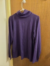 Christopher & Banks Womens Xlarge Xl Purple Blouse Top Shirt New Nwt Pullover