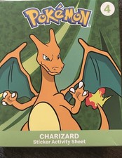 2025 Mcdonald's Happy Meal Pokemon Box with Pack 4 Charizard Complete Sealed
