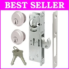 Complete Mortise Gate Lock Set with Keyed Lock Cylinder for Storefronts