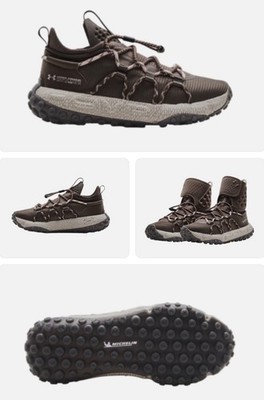 Under Armour HOVR Summit Brown Gray Men's Hiking Sneaker Removable Ankle Cover