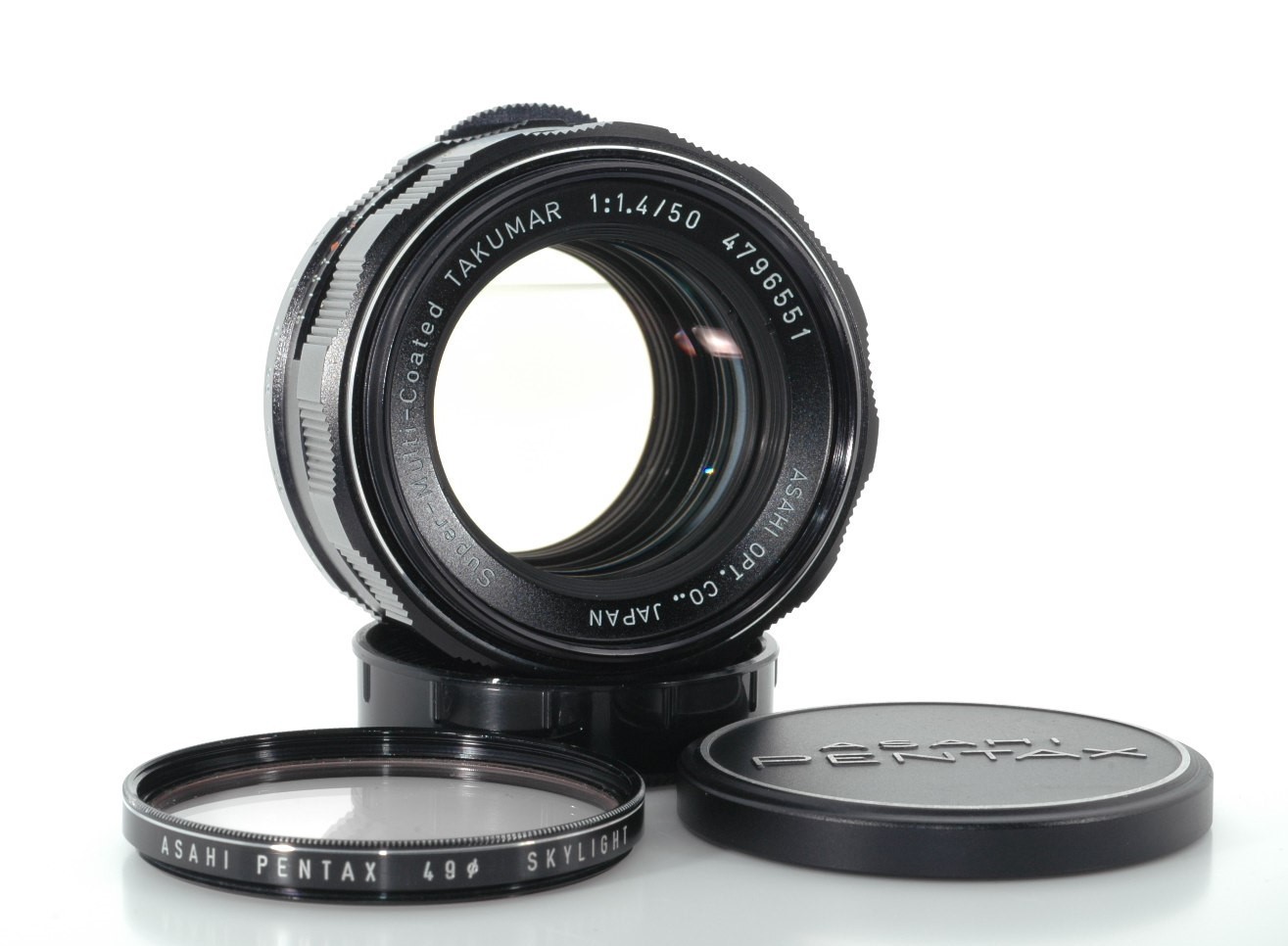 [ Near Mint +] Pentax Super Multi Coated Takumar 50mm f1.4 SMC MF Lens M42 Japan