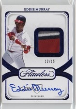 2024 Panini Flawless Prime Vertical Sapphire /15 Eddie Murray Patch Auto HOF qf6