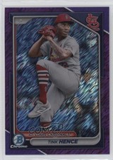 2024 Bowman Chrome Prospects Purple Shimmer Refractor /250 Tink Hence 0h5y