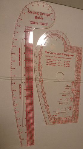 Styling Design  Ruler and The Curve and The Square Ruler