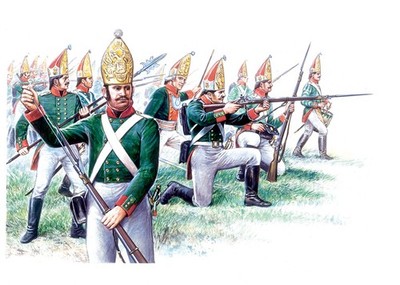 Italeri 6006 Russian Grenadiers Napoleonic Wars 1/72 Scale Plastic Model Figures