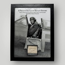 WWII 1940 Royal Air Force Pilot's White Bailout Parachute RAF Military Display