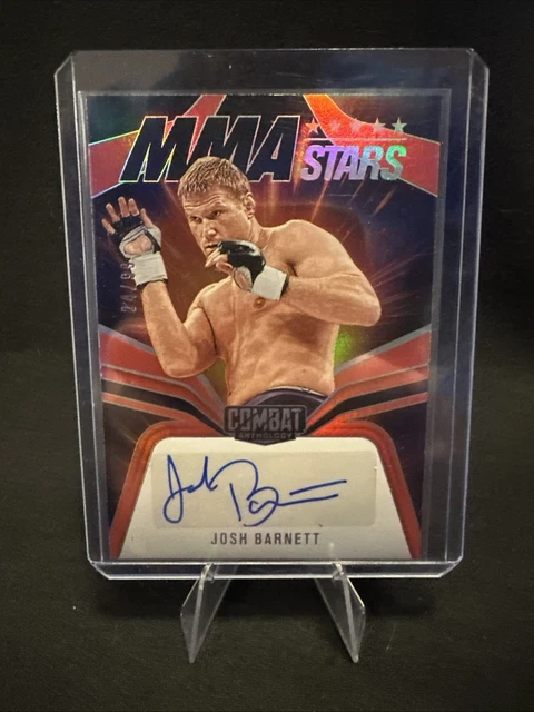 2025 Panini Combat Anthology MMA Stars Signatures Red Josh Barnett Auto /99