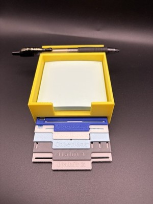 Custom Post-It Note Holder And Stencil Set