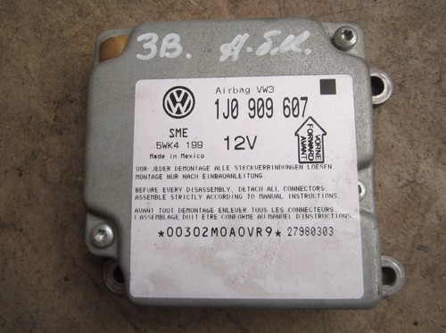 Airbagsteuergerät VW Golf 4 Bora Passat 3B Steuergerät 1J0909607 Airbag