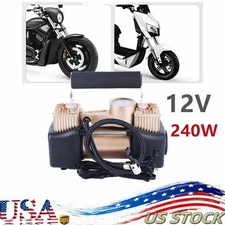 Heavy Duty 150PSI Air Tire Pump Inflator Car Truck Compressor Double Cylinder US