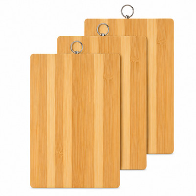 Bambus Schneidebretter (3er Pack) 20x30cm Holz Schneidebretter Küchenset