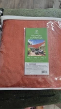 HD Designs OutDoors Triangle Sun Shade 142in X142inx 142in Red
