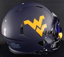 WEST VIRGINIA MOUNTAINEERS WVU Riddell Speed Full Size AUTHENTIC Football Helmet