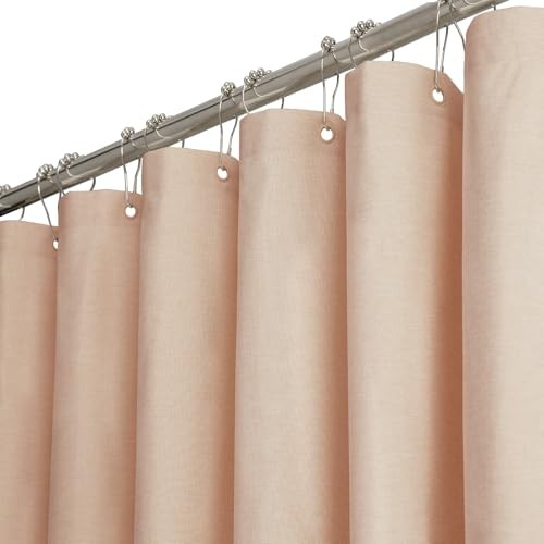 Cortina de ducha de tela Stall - 36x72 pulgadas estrecha 36" W x 72" L (paquete de 1) rubor - Imagen 1 de 5