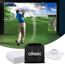 Golf Simulator Impact Screen Display Projector Screen for Golf Training, Indoor