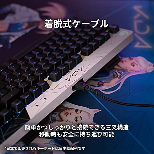 PRO LoL K/DA Tenkeyless Gaming Keyboard Wired GX white - Picture 5 of 8