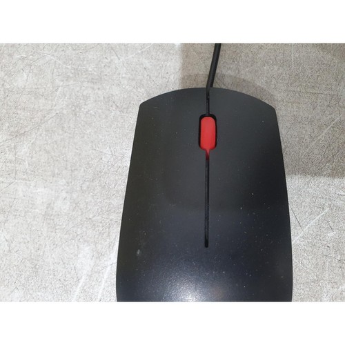 Lenovo 00PH133 Optical Mouse Black Wired USB 3-Buttons Scroll Wheel for Desktop - Picture 2 of 9