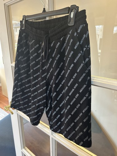 Pantaloncini lounge Michael KORS neri taglia small usati in ottime condizioni logo Spellout - Foto 2 di 10