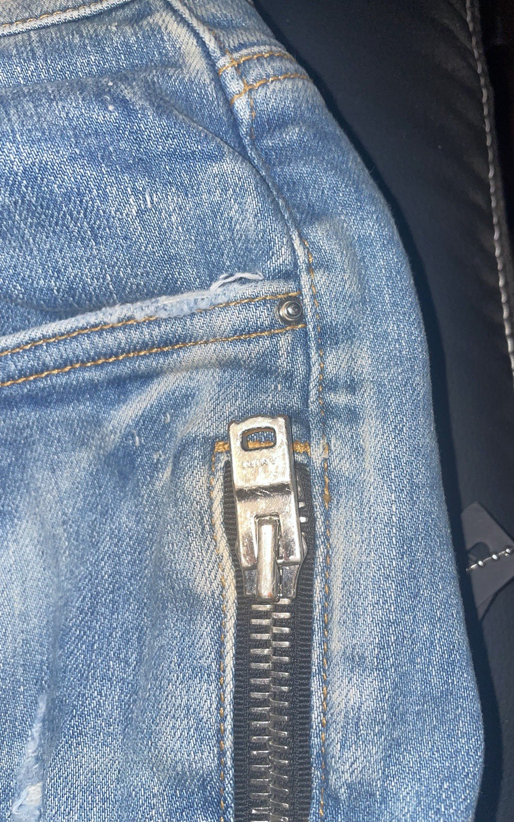 Mens AMIRI Jeans MX2 Clay Indigo Orange Plaid SIZE 40 w/Tags %100 AUTHENTIC