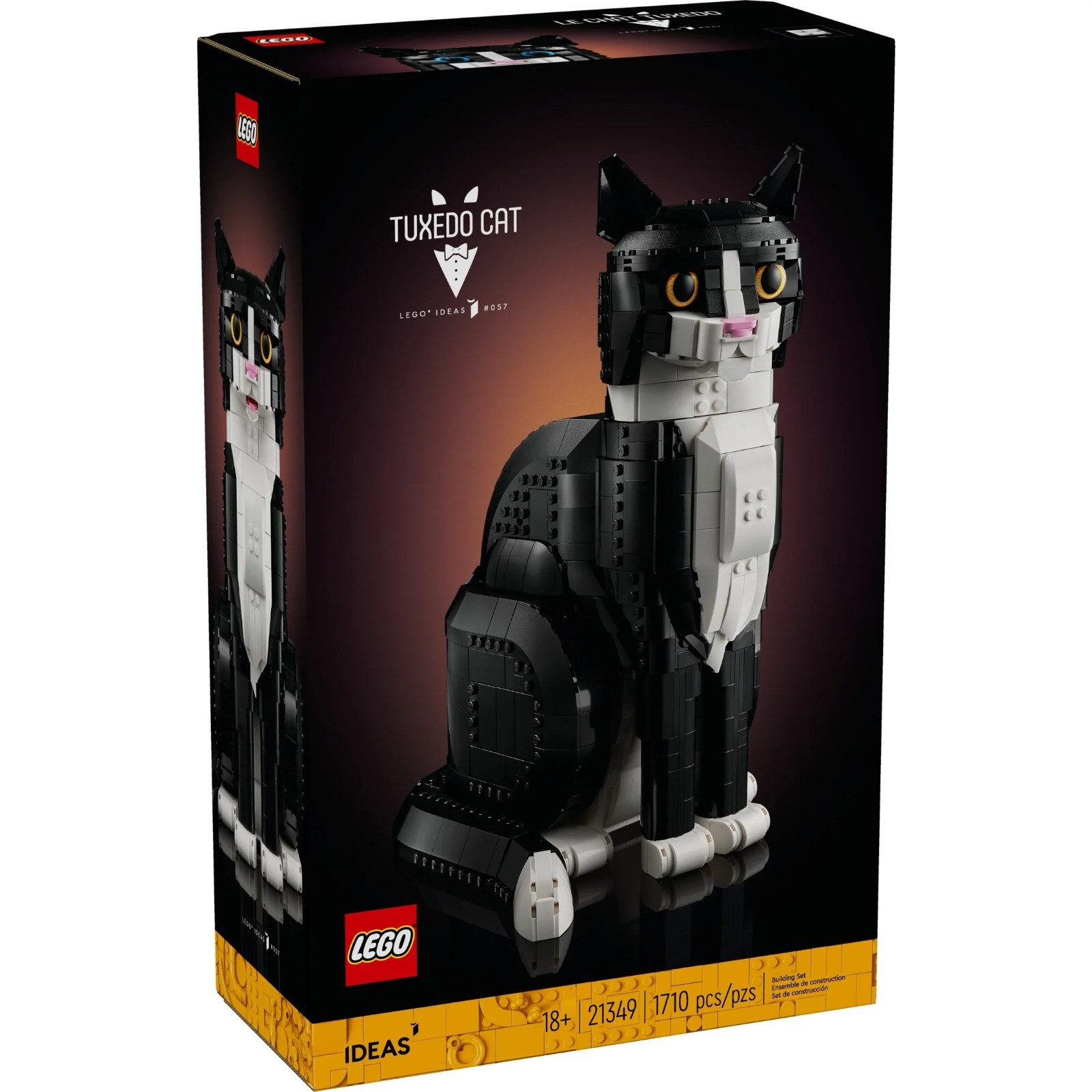 LEGO Ideas Tuxedo Cat - Building Sets for Adults Ages 18+