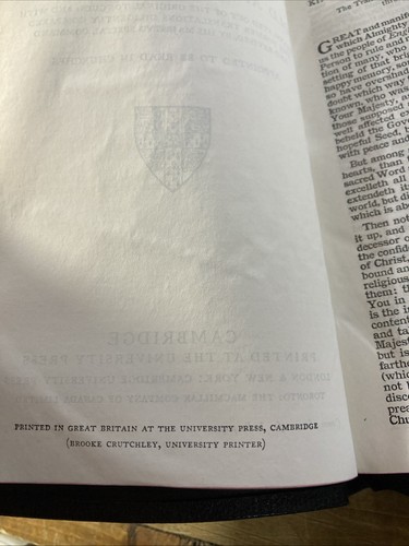 Rare Cambridge Holy Bible Cameo KJV Genuine Persian Morocco Leather 23XD3 in Box - Picture 10 of 16