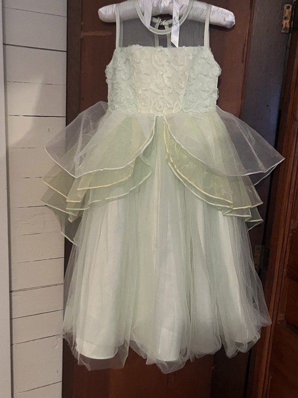 NWT Trish Scully Girls'  Dress Size 4 Dress Up green with FREE shipping! 