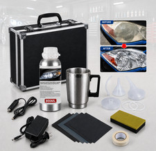 Car Headlight Restoration Kit 800ml Scratch Remover Polish Cleaning Toolbox