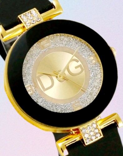 Damen QuarzuhršQuarz Uhr Damen Armbanduhr Schwarz Gold Strass Damen Schmuck