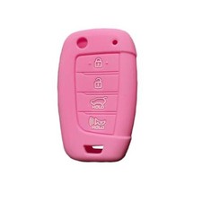 Key Fob Cover for Hyundai Elantra: 4 Buttons Key Fob Case Fit for Hyundai Pink