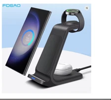 3-in-1 Fast Wireless Charging Dock for Samsung S23/Watch 6/Buds 2 Pro