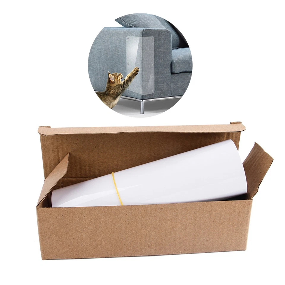 2 Pcs Katzen Kratzmatte Cat Scratcher Klebend Kratzspielzeug Für - Bild 2 von 4
