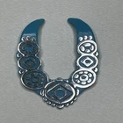 Vintage 1989 Mattel Western Fun Barbie Concho NECKLACE ONLY Blue Accessory