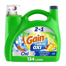 Gain Ultra Oxi Liquid Laundry Detergent, Waterfall Delight Scent, 194 fl oz, ... 0.17 per gallon