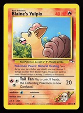 Blaine's Vulpix 65/132 Common Gym Heroes Pokémon Card on eBay