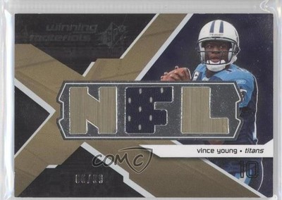 2008 SPx Winning Materials Single Jersey NFL Letters 55/99 Vince Young b6s
