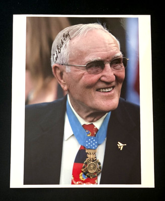 Col. Bud Day Signed 8x10 photo Medal of Honor POW Vietnam Most decorated