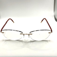 Silhouette Eyeglasses Titan 5479 20 6055 READ Designer Frames Only Red 17-135